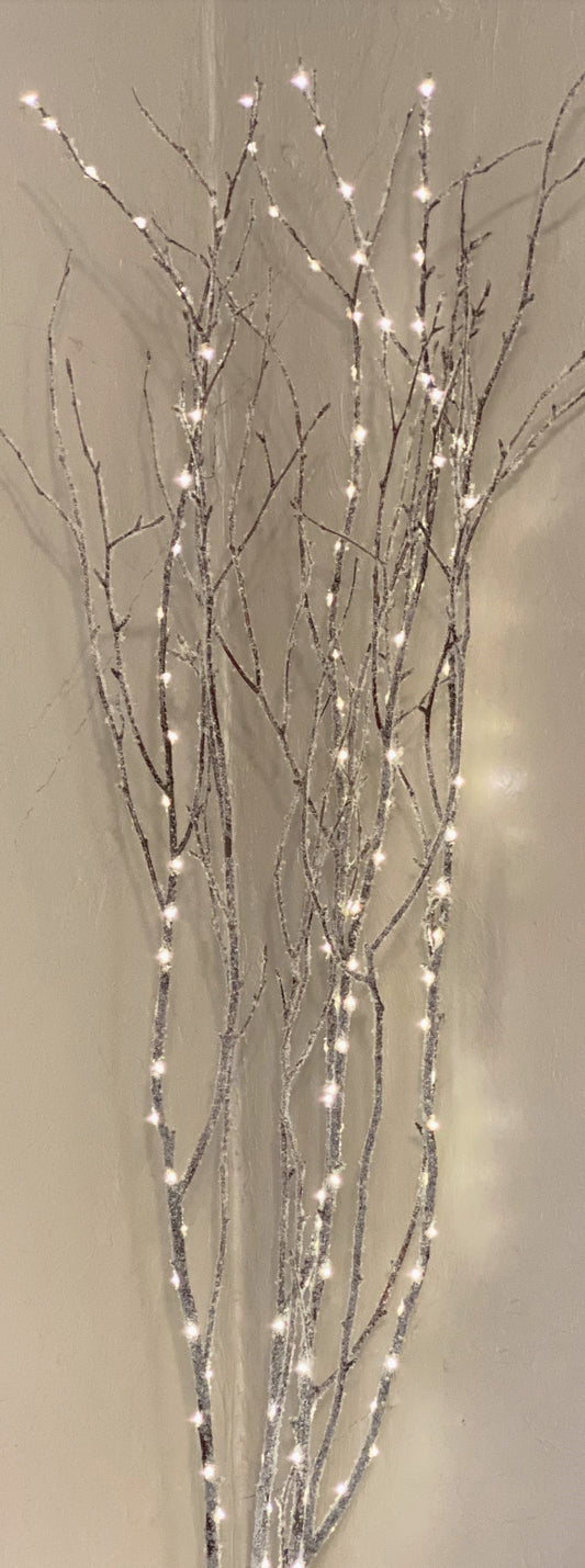 LED Lighted Snow Birch Branches with remote